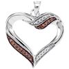 Image 1 : 10KT White Gold 0.10CTW DIAMOND FASHION PENDANT