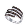 Image 1 : 925 Sterling Silver White 1.00CT DIAMOND FASHION RING