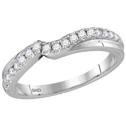 14K White Gold Diamond Jacket Enhancer Engagement Conto