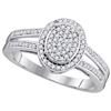 Image 1 : 10KT White Gold 0.25CTW DIAMOND BRIDAL RING