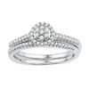 Image 1 : 10KT White Gold 0.33CTW DIAMOND BRIDAL SET