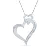 Image 1 : 10KT White Gold 0.10CTW DIAMOND FASHION PENDANT