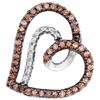 Image 1 : 10KT White Gold 0.22CTW DIAMOND FASHION PENDANT