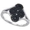 Image 1 : 10KT White Gold 0.72CTW BLACK DIAMOND FASHION RING