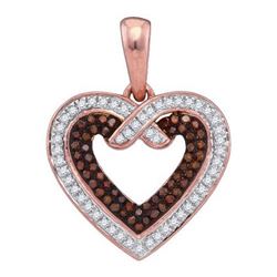 14K Yellow-Gold 0.25CTW DIAMOND HEART PENDANT