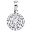 Image 1 : 14KT Rose Gold 0.35CTW COGNAC DIAMOND HEART PENDANT