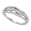 Image 1 : 10KT White Gold 0.33CTW DIAMOND FASHION BAND