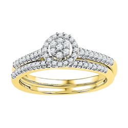 10K Yellow-gold 0.33CTW DIAMOND BRIDAL SET