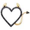 Image 1 : 14K White-gold 0.07CTW DIAMOND FASHION PENDANT