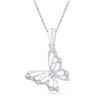 Image 1 : 10KT White Gold 0.07CTW DIAMOND FASHION PENDANT