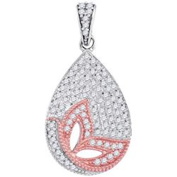 10KT White Gold Two Tone 0.33CTW-Diamond MICRO-PAVE PEN