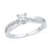 Image 1 : 10KT White Gold 0.25CTW DIAMOND FASHION RING