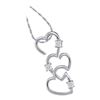 Image 1 : 10KT White Gold 0.03CTW DIAMOND LADIES HEART PENDANT