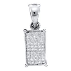 14KT White Gold 0.25CT DIAMOND INVISIBLE PENDANT