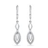 Image 1 : 10KT White Gold 0.20CTW DIAMOND FASHION EARRING