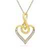 Image 1 : 10K Yellow-gold 0.07CTW DIAMOND FASHION PENDANT
