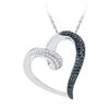 Image 1 : 10KT White Gold 0.16CTW BLACK DIAMOND FASHION PENDANT