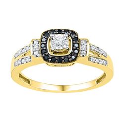 10K Yellow-gold 0.20CTW-Diamond FASHION RING