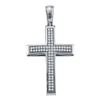 Image 1 : 10KT White Gold 0.25CTW DIAMOND CROSS PENDANT