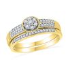 Image 1 : 10K Yellow-gold 0.25CTW DIAMOND FASHION BRIDAL SET