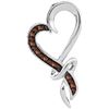 Image 1 : 10KT White Gold 0.10CTW COGNAC DIAMOND FASHION PENDANT