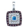 Image 1 : 10KT White Gold 0.40CTW DIAMOND MICRO-PAVE PENDANT