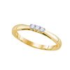 Image 1 : 10K Yellow-gold 0.07CT DIAMOND FASHION RING