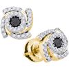 Image 1 : 10K Yellow-gold 0.48CTW DIAMOND FASHION EARRING