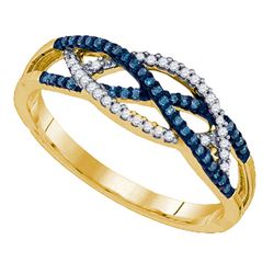 10K Yellow-gold 0.20CT DIAMOND MICRO PAVE RING