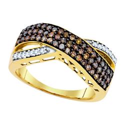 10K Yellow-gold 0.70CTW DIAMOND FASHION RING