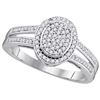 Image 1 : 10KT White Gold 0.25CTW DIAMOND BRIDAL RING