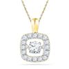 Image 1 : 10K Yellow-gold 0.26CTW DIAMOND FASHION PENDANT