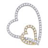 Image 1 : 10KT White Gold 0.33CTW DIAMOND FASHION PENDANT