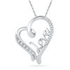 Image 1 : 10KT White Gold 0.10CTW DIAMOND FASHION PENDANT