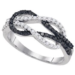 10KT White Gold 0.52CTW DIAMOND FASHION RING