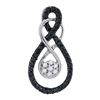 Image 1 : 10KT White Gold 0.26CTW DIAMOND FASHION PENDANT