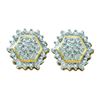 Image 1 : 10KT Yellow Gold 0.09CTW DIAMOND STOP SIGN EARRINGS