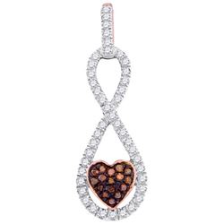 10KT Rose Gold 0.15CTW DIAMOND FASHION PENDANT