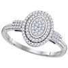 Image 1 : 10KT White Gold 0.25CTW DIAMOND MICRO-PAVE BRIDAL RING
