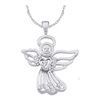 Image 1 : 14KT White Gold 0.10CTW DIAMOND FASHION PENDANT