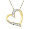 Image 1 : 10K Yellow-gold 0.05CTW DIAMOND FASHION PENDANT