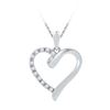 Image 1 : 10KT White Gold 0.05CTW DIAMOND FASHION PENDANT