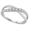 Image 1 : 10KT White Gold 0.11CTW DIAMOND FASHION BAND
