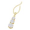 Image 1 : 14KT Yellow Gold 0.25CTW DIAMOND FLOWER PENDANT