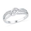 Image 1 : 10KT White Gold 0.20CTW DIAMOND FASHION BAND