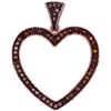 Image 1 : 10KT Rose Gold 0.20CTW DIAMOND HEART PENDANT