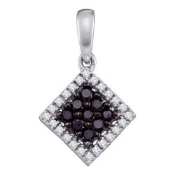 10KT White Gold 0.29CT DIAMOND FASHION PENDANT