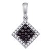 Image 1 : 10KT White Gold 0.29CT DIAMOND FASHION PENDANT