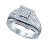 Image 1 : 925 Sterling Silver White 0.33CT DIAMOND FASHION BRIDAL