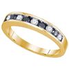 Image 1 : 10K Yellow-gold 0.25CT DIAMOND INVISIBLE BAND